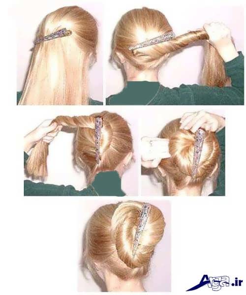 آموزش بستن مو به کمک کلیپس 